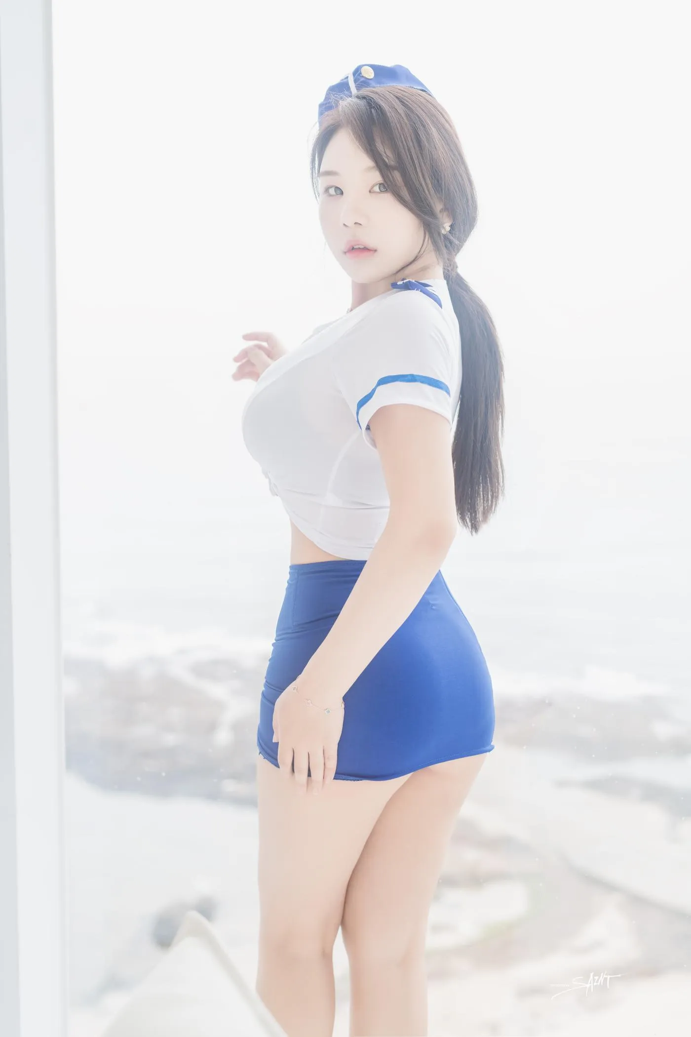 Zzyuri (쮸리) – NO.21 [SAINT Photolife] Blue Marine [61P]插图1